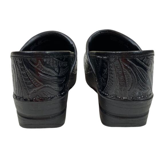Dansko Professional Black Tooled leather clogs size 37/7 - Picture 5 of 8